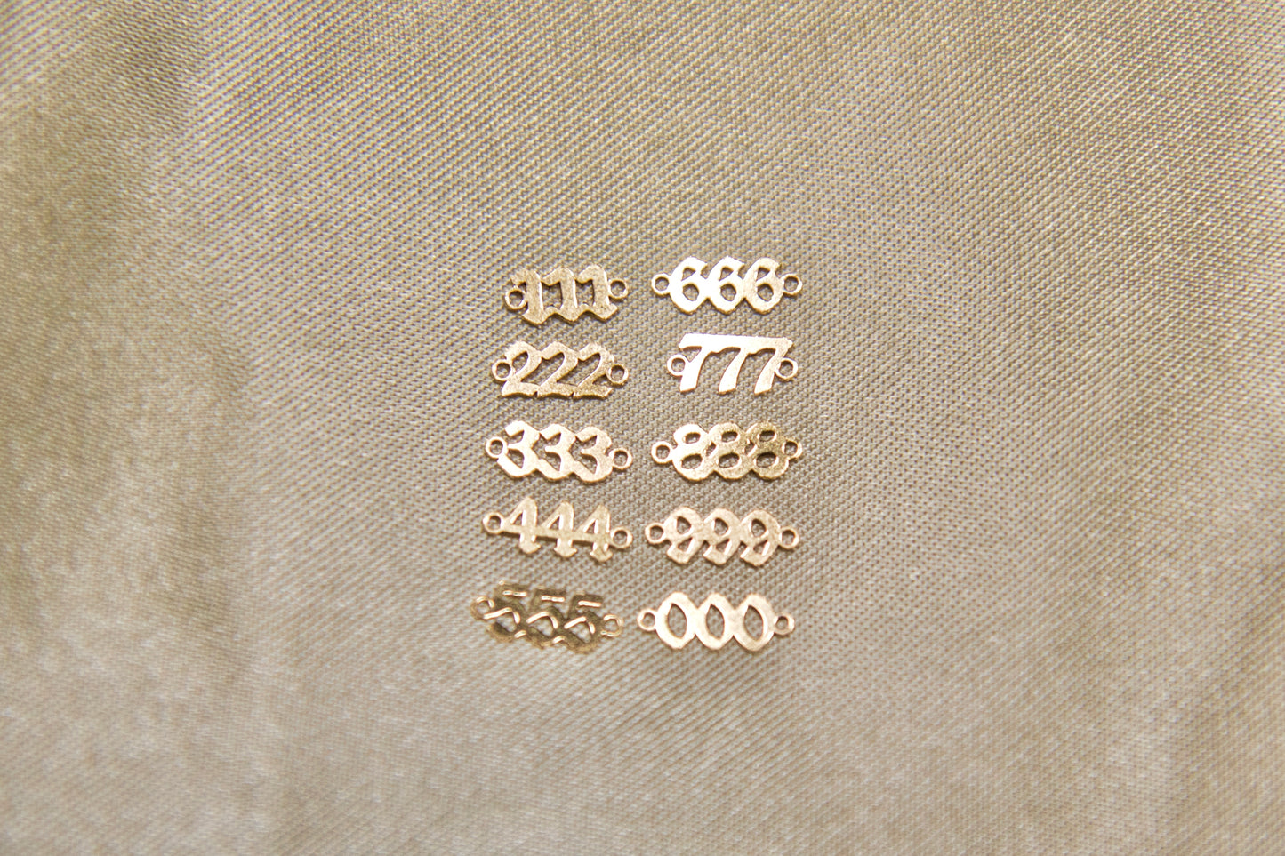 Mini Angel Number Connector Charms • 14ct Gold Filled